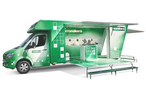grüner norelem Showtruck